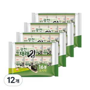 삼육김 광천 재래김 16p, 64g, 12개