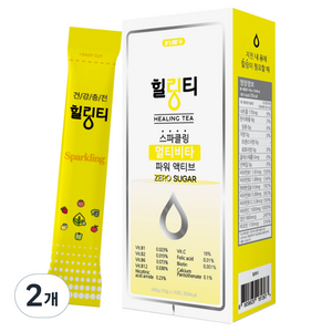 닥터스원 힐링티 스파클링 멀티비타 파워 액티브 ZERO SUGAR 10p, 100g, 2개