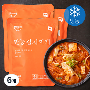 한인한식 만능 김치찌개 (냉동), 650g, 6개