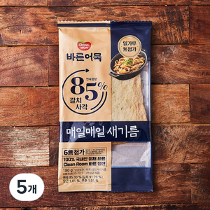 바른어묵 85% 갈치사각 어묵, 180g, 5개