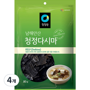 대상 청정원 청정다시마, 80g, 4개