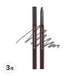 에뛰드하우스 드로잉 아이 브라우 오토펜슬 0.25g, 4호 다크그레이, 3개