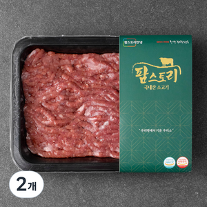 팜스토리 국내산 소고기 다짐육 (냉장), 300g, 2개