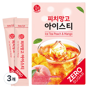 우리차 피치망고 아이스티 분말, 5g, 20개입, 3개