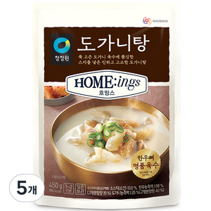 대상 청정원 호밍스 도가니탕, 450g, 5개