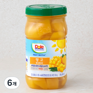 Dole 후룻바틀 망고, 666g, 6개