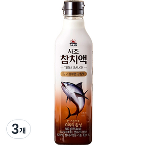 사조 참치액, 500g, 3개