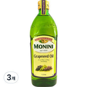 모니니 포도씨 오일, 1L, 3개