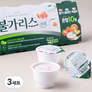 남양유업 떠먹는 불가리스 딸기 85g x 4개 + 플레인 85g x 4개 + 복숭아 85g x 2개, 3세트