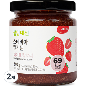 알티스트 설탕대신 스테비아 딸기잼, 2개, 240g