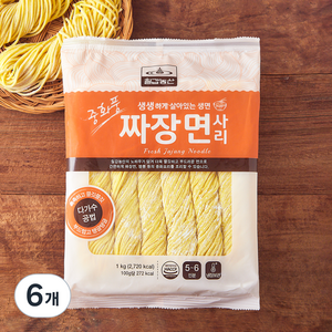 칠갑농산 짜장면사리, 1kg, 6개