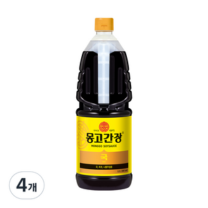 몽고간장 국간장, 1.8L, 4개