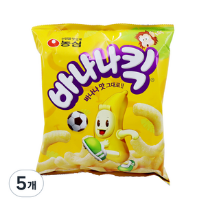 농심 바나나킥, 145g, 5개