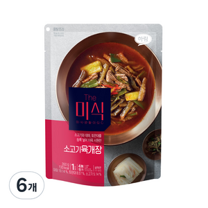 The미식 소고기 육개장, 350g, 6개