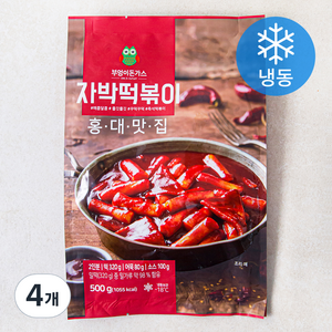 부엉이돈가스 자박떡볶이 (냉동), 500g, 4개