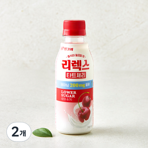 빙그레 리렉스 타트체리, 230ml, 2개