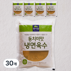 면사랑 동치미맛 냉면육수, 340g, 30개