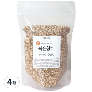 대현상회 볶은 참깨, 200g, 4개