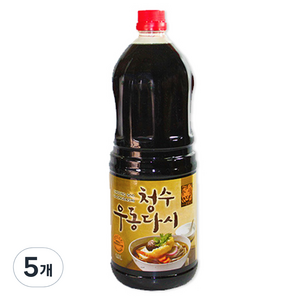 청수식품 우동다시 소스, 1.8L, 5개