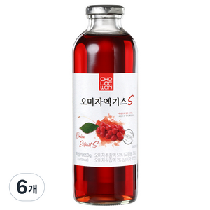 초록원 오미자엑기스S, 660g, 6개