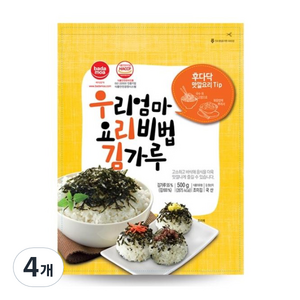 바다모아 우리엄마 요리비법 김가루, 500g, 4개