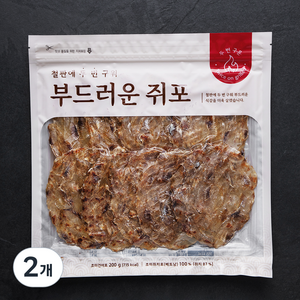 선홍수산식품 철판에 두번 구워 부드러운 쥐포, 200g, 2개