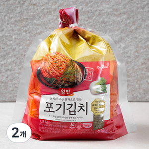 양반 산지의 고급 원재료로 만든 포기김치, 1.9kg, 2개