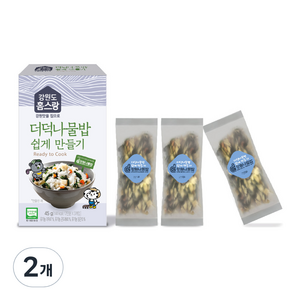 홈스랑 더덕나물밥 쉽게 만들기 3p, 45g, 2개