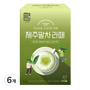 녹차원 제주말차 라떼, 18g, 10개입, 6개