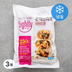 대상 라이틀리 곤약브리또 바비큐 4입 (냉동), 500g, 3개