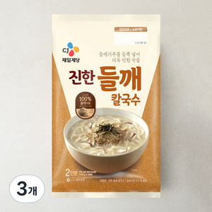 CJ제일제당 진한 들깨 칼국수 2인분, 396g, 3개