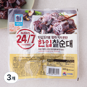 대림선 24 / 7 한입찰순대, 300g, 3개