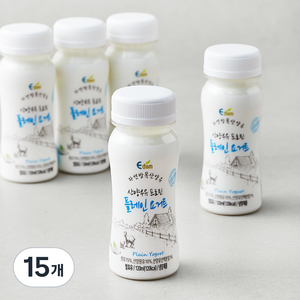 이담 산양우유 프로틴 플레인 요거트, 120ml, 15개