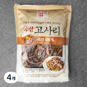 친정엄마 국산 데친고사리, 450g (고형량 150g), 4개