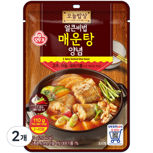 오늘밥상 얼큰비법 매운탕 양념 소스, 110g, 2개