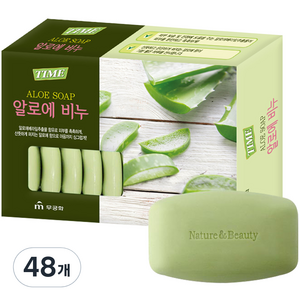 무궁화 타임 알로에 비누, 90g, 48개