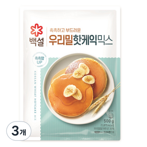 백설 우리밀 핫케익믹스, 500g, 3개