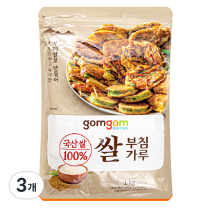 곰곰 쌀 부침가루, 1kg, 3개