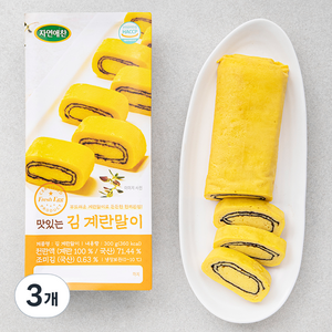 자연애찬 맛있는 김 계란말이, 300g, 3개