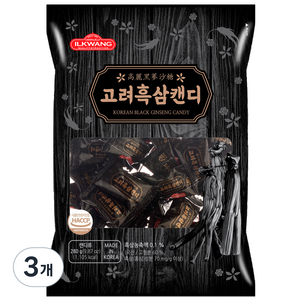 일광제과 고려흑삼캔디, 280g, 3개