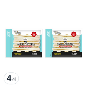 ANF 로하이드 화이트 스틱 50p, 밀크, 135g, 4개