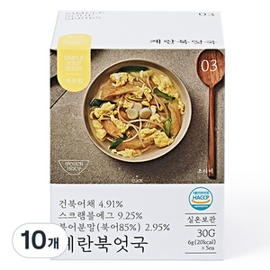 예찬원 계란북엇국, 6g, 10개