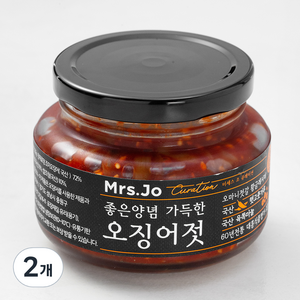 미세스조큐레이션 좋은양념 가득한 오징어젓, 250g, 2개