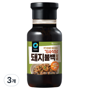 청정원 기사식당 돼지불백양념, 280g, 3개