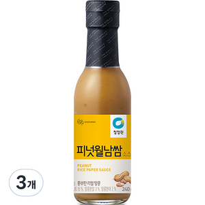 청정원 피넛월남쌈 소스, 240g, 3개