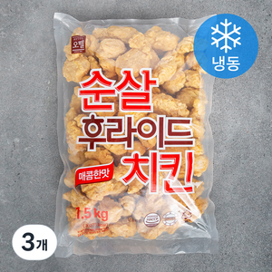 오뗄 순살후라이드치킨 (냉동), 1.5kg, 3개