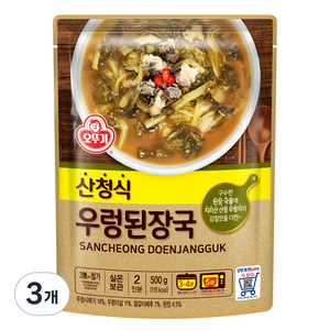 오뚜기 산청식 우렁된장국, 500g, 3개