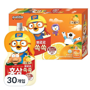 팔도 뽀로로 홍삼쏙쏙 건강음료 100ml, 1L, 3개