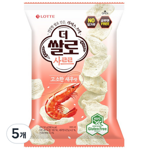 더쌀로 사르르 고소한새우맛, 50g, 5개