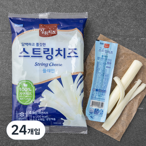 상하치즈 플레인 스트링 치즈, 18g, 24개입